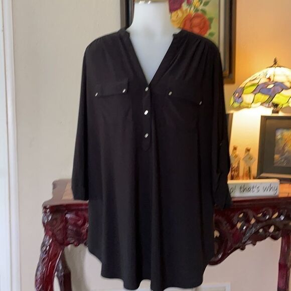 Wallis Tops - Wallis black shirt 